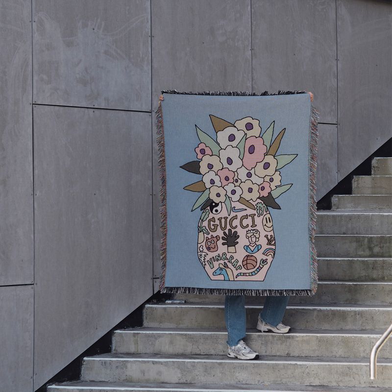 GUCCI FLOWERS wall tapestry